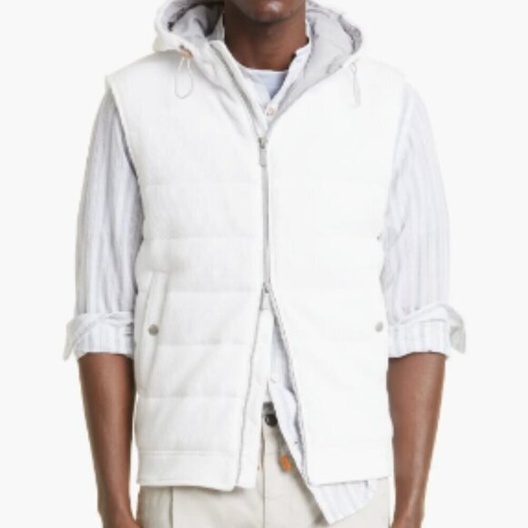 Eleventy Stripe Mandarin Collar Cotton button up shirt NWT M - Picture 3 of 14